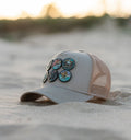 CapCapz Trucker Cap Bundle – Sand + 6 Mystery Patches