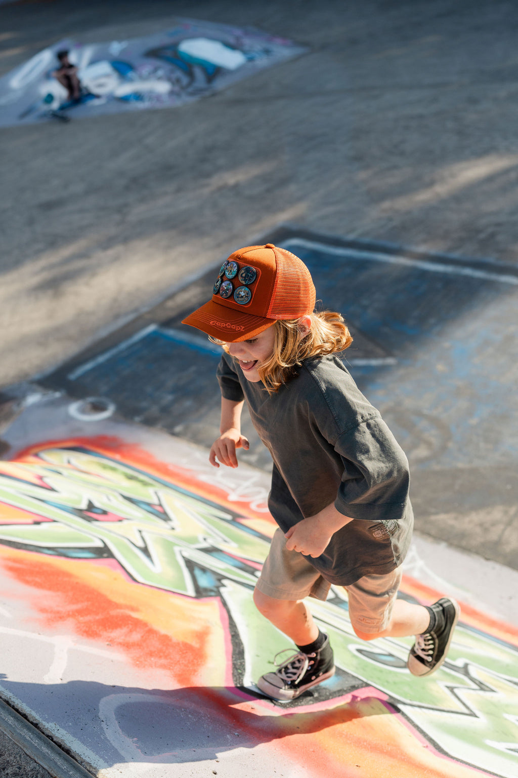 CapCapz Trucker Cap Bundle – Ochre + 6 Mystery Patches